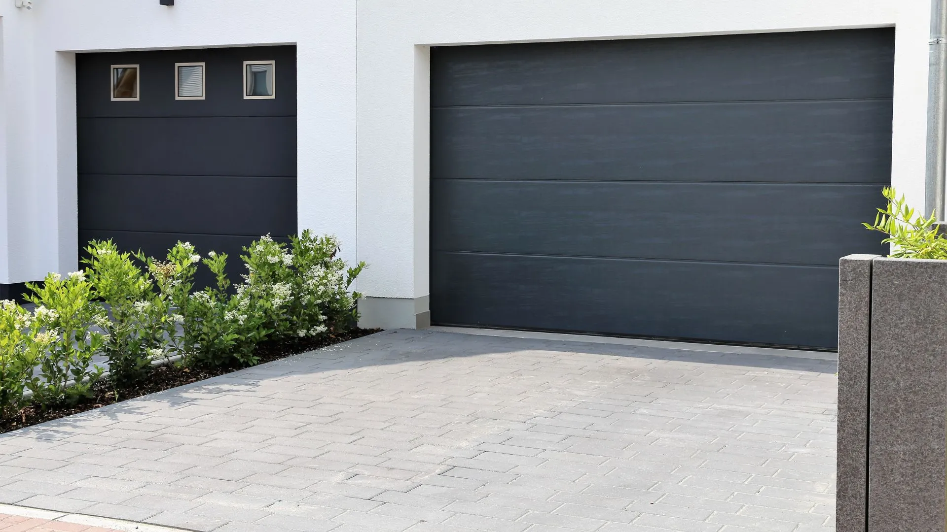 Garage door exterior before update